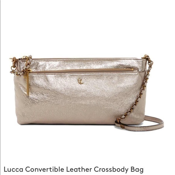 New ELLIOTT LUCCA GENUINE LEATHER CROSSBODY BAG - Picture 1 of 7